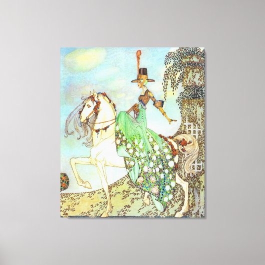 Princess Minon Minette Kay Nielsen Fine Art Canvas Afdruk (Voorkant)