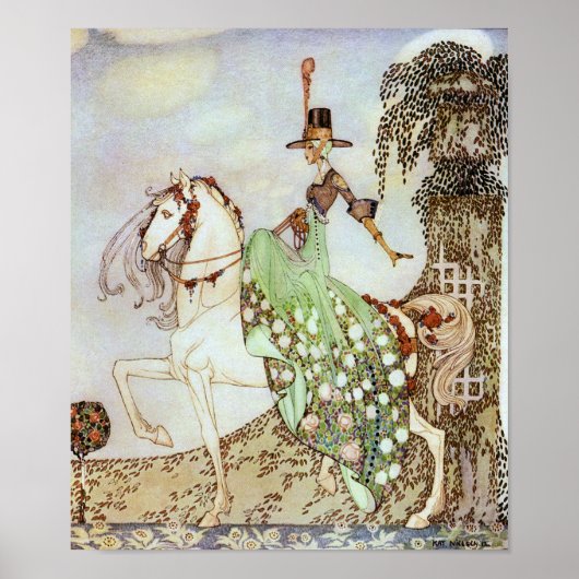 Princess Minon Minette Kay Nielsen Fine Art Poster (Voorkant)