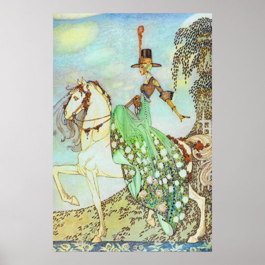 Princess Minon Minette Kay Nielsen Fine Art Poster (Voorkant)