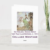 Princess Minon-Minette kunst door Kay Nielsen Kaar Kaart (Achterkant)