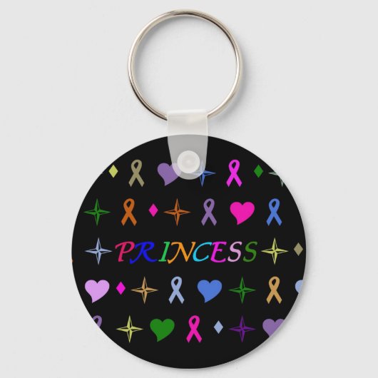 Princess Mode Sleutelhanger Black (Voorkant)