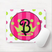 Princess Monogram mousepad Muismat (Met muis)