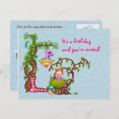 Princess Muffin & Friends Pixel Art Uitnodiging Briefkaart (Voorkant / Achterkant)