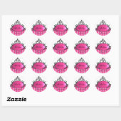 Princess Name Filigree Ronde Sticker (Vel)