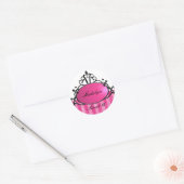 Princess Name Filigree Ronde Sticker (Envelop)