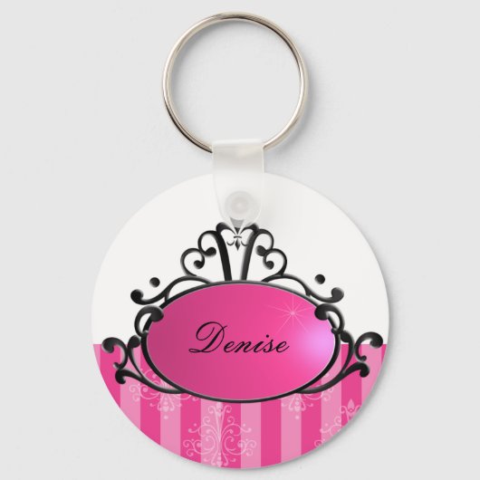 Princess Name Filigree Sleutelhanger (Voorkant)