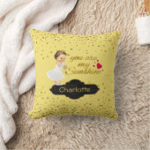 Princess Name | U bent mijn Sunshine Gold Nursery Kussen (Deken)