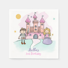 Princess Napkins Sprookjesfeest Meisje Verjaardag Servet
