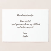 Princess Needs a Fairy Godmother Magic Wand Stars Folie Kaarten (Binnen)