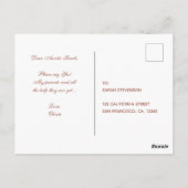 Princess Needs a Fairy Godmother Red Gold Briefkaart (Achterkant)