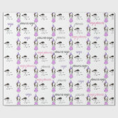 Princess Ninja Giftwrap Cadeaupapier (Vlak)