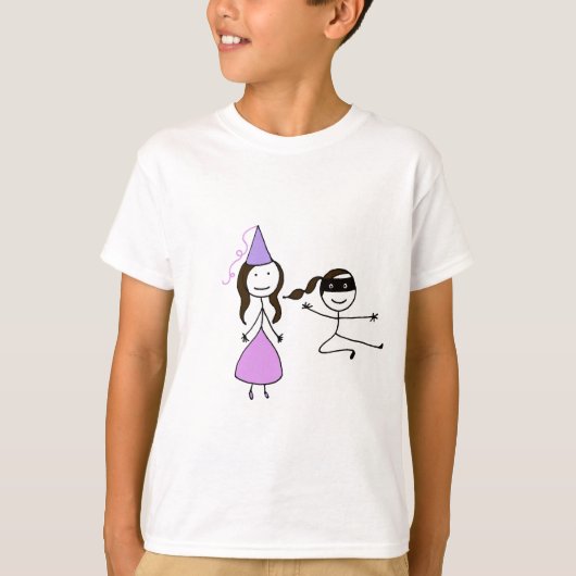 Princess Ninja T-shirt (voor meisjes) (Voorkant)