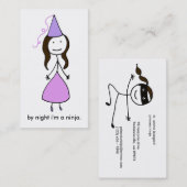 Princess Ninja Visitekaartje (Voorkant / Achterkant)