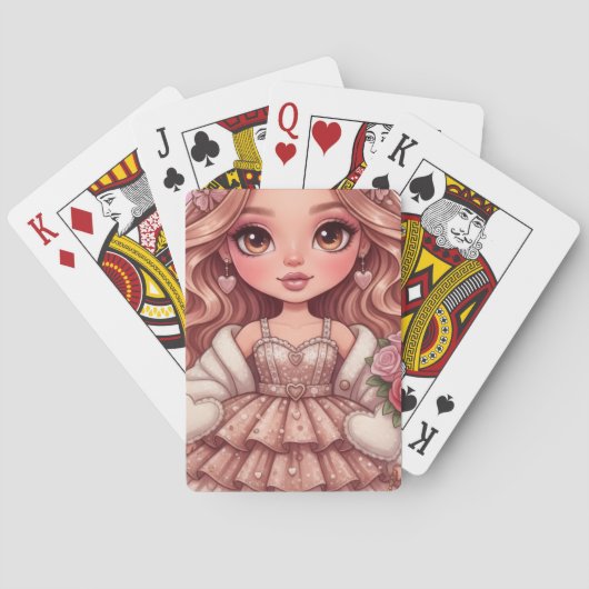 princess of hearts dall pokerkaarten (Achterkant)