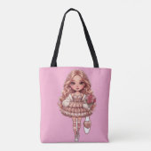 princess of hearts dall tote bag (Achterkant)