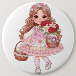 princess of hearts ronde button 6,0 cm