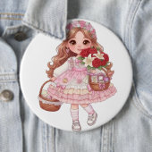 princess of hearts ronde button 6,0 cm (In situ)