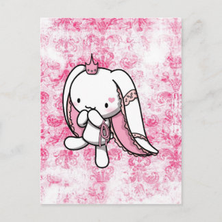 Princess of Hearts White Rabbit Briefkaart