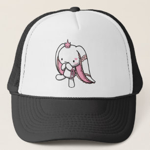 Princess of Hearts White Rabbit Trucker Pet