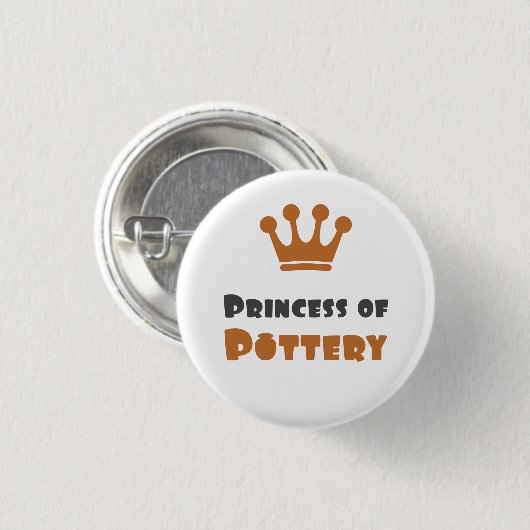 Princess of Pottery Ronde Button 3,2 Cm (Voorkant /achterkant)