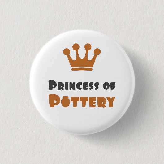 Princess of Pottery Ronde Button 3,2 Cm (Voorkant)