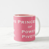 Princess of PowerCESSS Power Queries Spreadsheet Tweekleurige Koffiemok (Voorkant rechts)