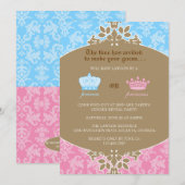 Princess of Princess Damask Gender Reopenbaarheids Kaart (Voorkant / Achterkant)