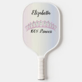 Princess of Queen Pearl en Pink Diamond Tiara Pickleball Paddle (Voorkant)