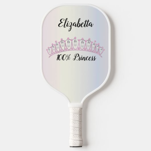 Princess of Queen Pearl en Pink Diamond Tiara Pickleball Paddle (Voorkant)