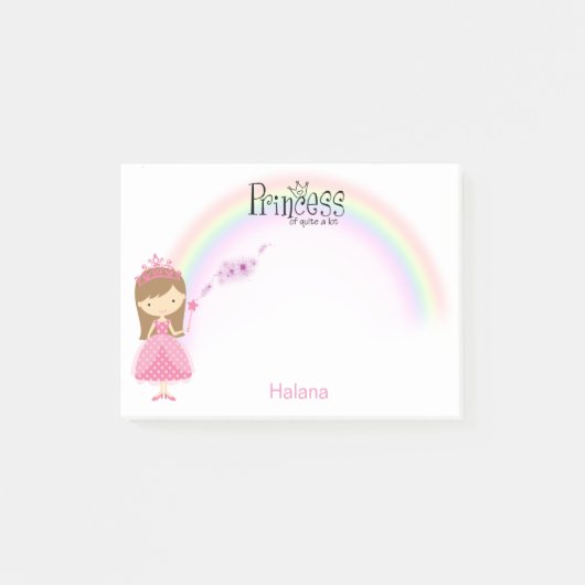 Princess of Quite a Lot Custom Name Post-it Notes (Voorkant)
