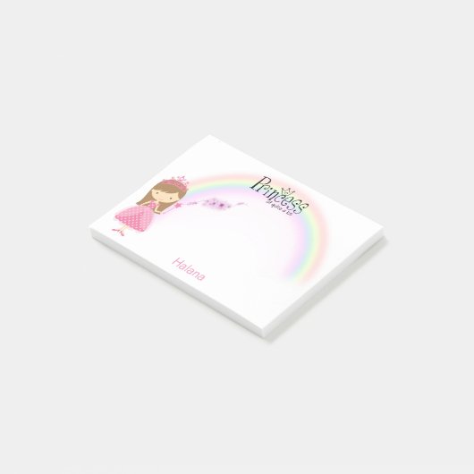 Princess of Quite a Lot Custom Name Post-it Notes (Schuin)