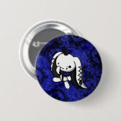 Princess of Spades White Rabbit Ronde Button 5,7 Cm (Voorkant /achterkant)