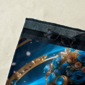 Princess Of The Blue Roos AI Art van Xzendor7 Strandlaken (In situ)