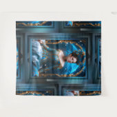 Princess Of The Blue Roos AI Art van Xzendor7 Wandkleed (Voorkant (horizontaal))