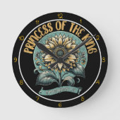 Princess of The King Art Ronde Klok (Voorkant)