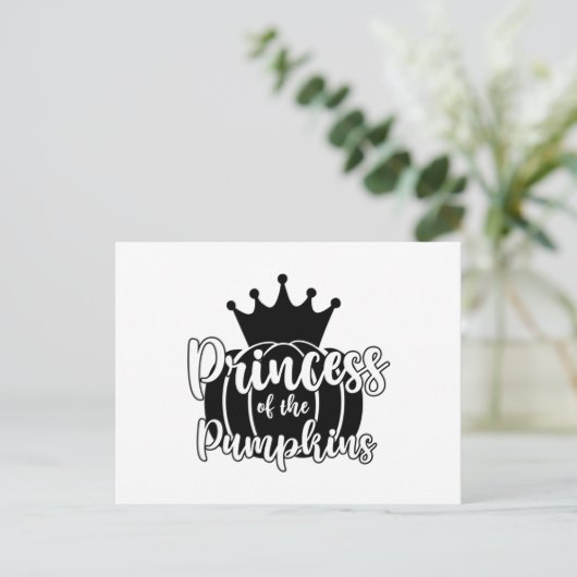 Princess of the Pumpkins Briefkaart (Staand voorkant)