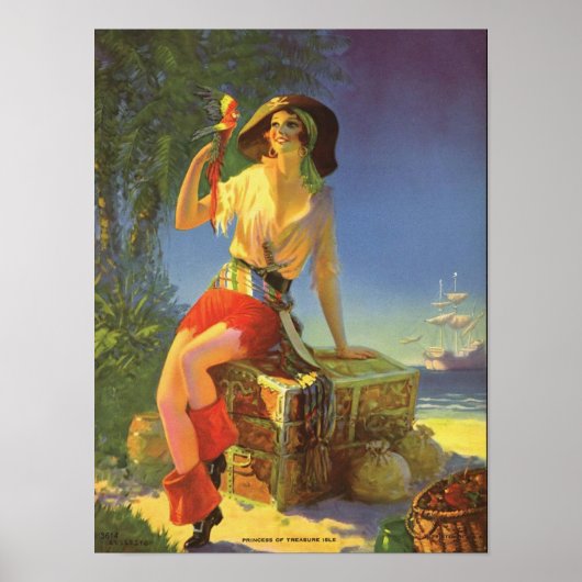 Princess of Treasure Isle - Edward Mason Eggleston Poster (Voorkant)