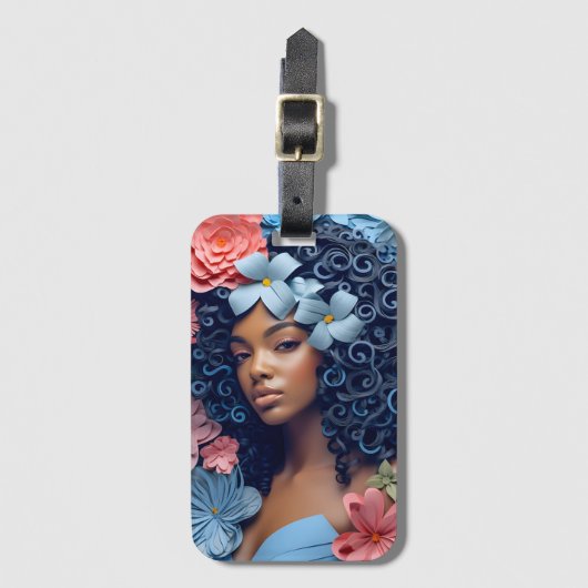 Princess Okoye Bagagelabel (Voorkant (verticaal))