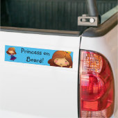 Princess on Board aanpasbare sticker (Op Truck)