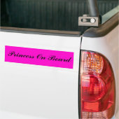 Princess On Board Bumpersticker (Op Truck)