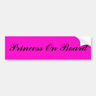 Princess On Board Bumpersticker