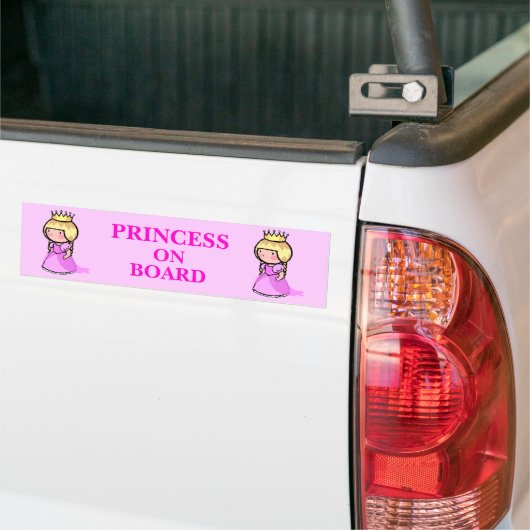 Princess On Board Bumpersticker (Op Truck)