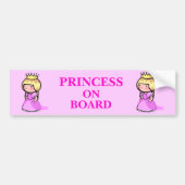 Princess On Board Bumpersticker (Voorkant)