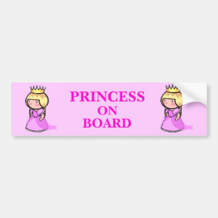 Princess On Board Bumpersticker