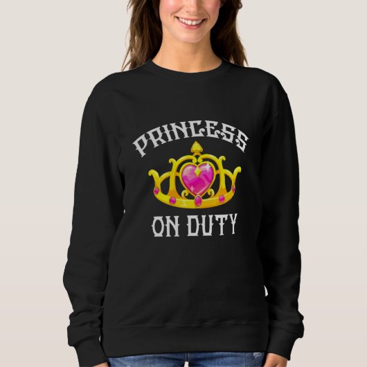 Princess on Duty Crown Trui (Voorkant)