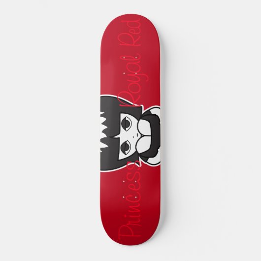 Princess on Royal Red Persoonlijk Skateboard (Voorkant)