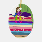 Princess on the Pea Keramisch Ornament (Voorkant)