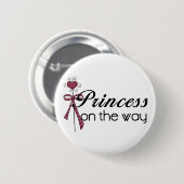 Princess on the Way - Gepersonaliseerd Ronde Button 5,7 Cm (Voorkant /achterkant)