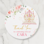 Princess Once Upon a Time verjaardagsfeestje Bedankjes Labels (Voorkant)