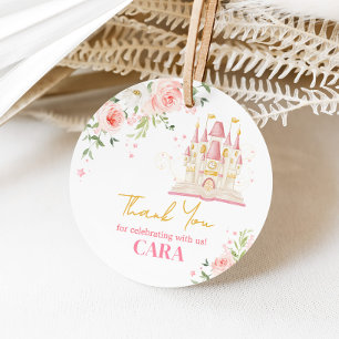 Princess Once Upon a Time verjaardagsfeestje Bedankjes Labels